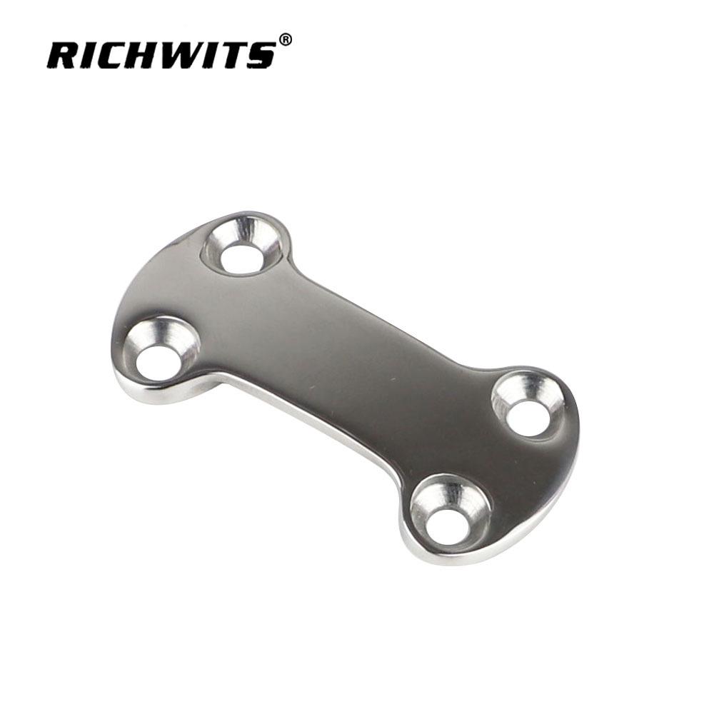 Зеркально полированная пластина из нержавеющей стали с цинковой пряжкой и стропой для крепления к холодильнику