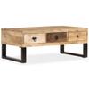 Day and Night - Day and Night Coffee Table with 3 Drawers Solid Mango Wood 90x50x35 Cm