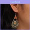 Long Vintage Artistic Drop Earrings With Waterdrop And Dot Elements Jewelry