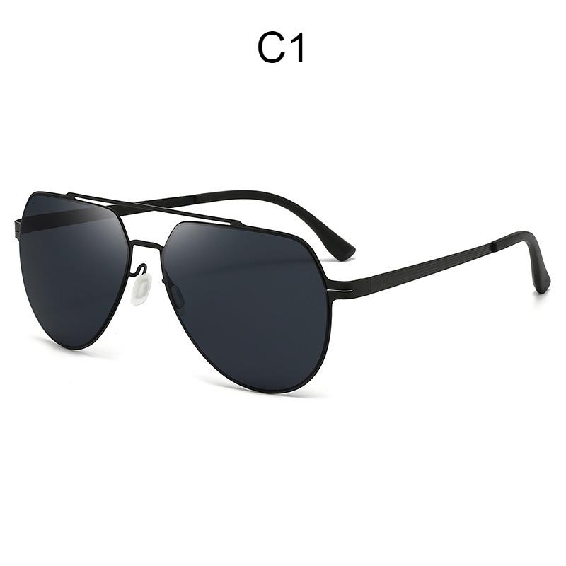 Men s sunglasses, ultra-light driving fishing fashion sunscreen sunglasses C1