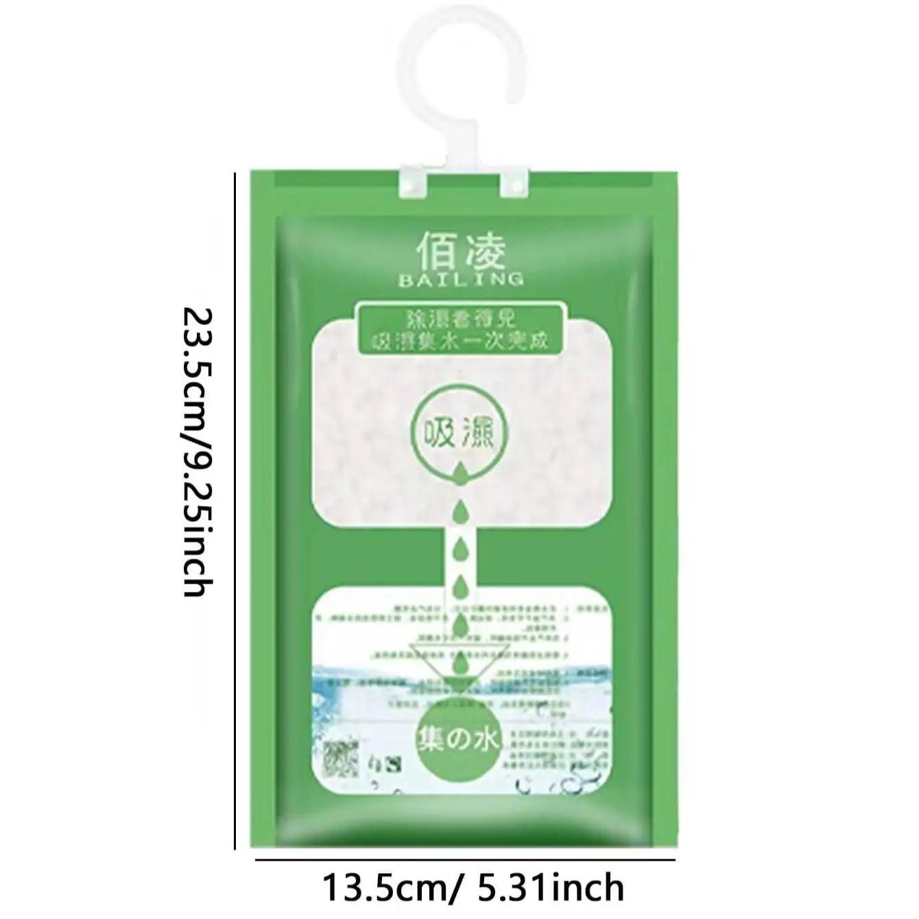 1-10Pcs Moisture Absorber Hanging Bag Moldproof Wardrobe Antihumidity Bags Dry Bag Dehumidification For Closet Indoor Desiccant