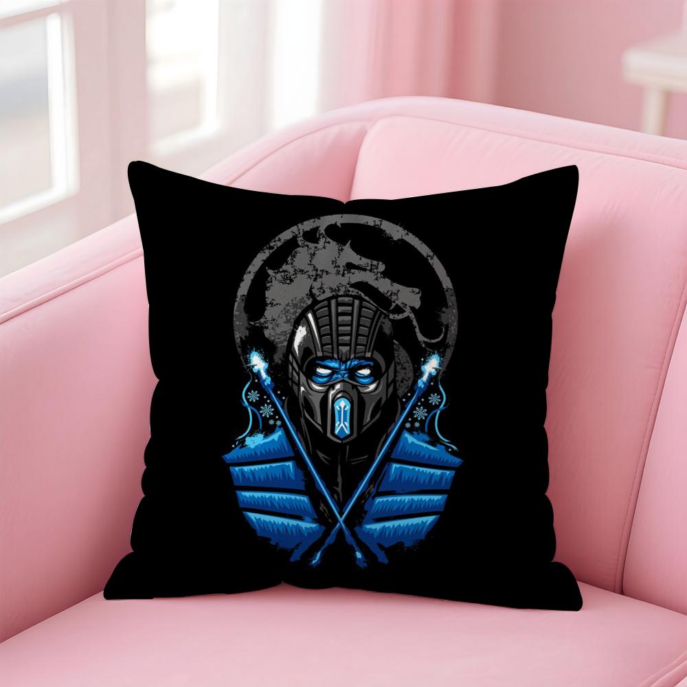 Spiel M-Mortal Kombat Kissenbezug Bequemer Wende-Kissenbezug Ideal für Auto Sofa Schlafzimmer & Mehr