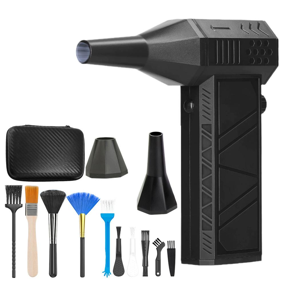 Compressed Air Duster-130000RPM Super Power Snow Blower, Adjustable Handheld Mini Blower Snow Master for Leaves,Snow,House & Car