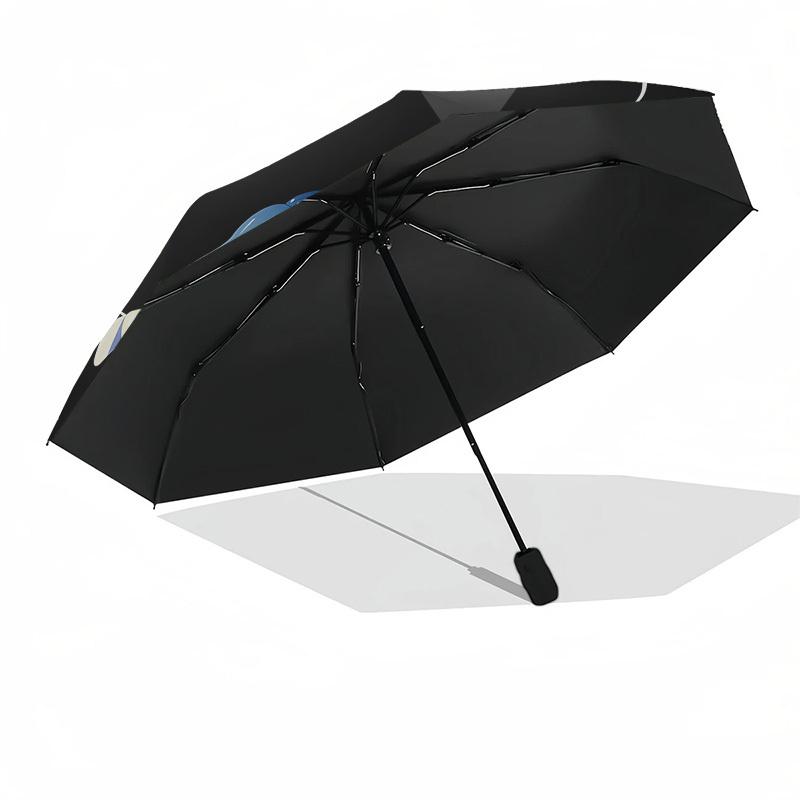 Ghostly Figure, Moonlit Night- Automatic Opening and Closing, 8-rib Structure Portable Umbrella, Suitable for Men and Women in All Seasons -