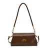 Premium Oil Wax Leather Small Bag Women's 2025 New Fashion Retro Hand Carry Small Square Bag Shoulder Messenger Bag