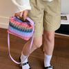 Leisure Weave Handbag Trendy Women Shoulder Bag Summer Straw Crossbody Bag  Women