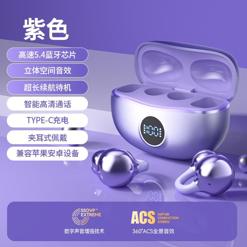 

New 1 Wireless Non-In-Ear Bluetooth Headset Ear Clip Bone Conduction Voice of Berlin for Huawei