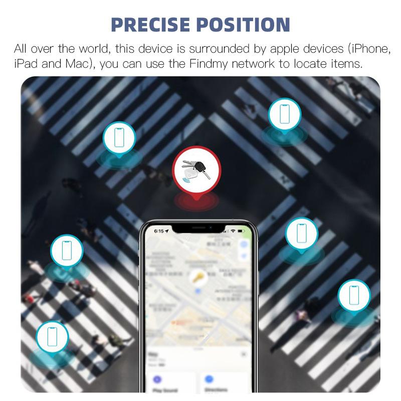 Mini Tracking Device Smart Tag Kid Pet Car GPS Tracker Bluetooth Smart Anti-lost Device Alarm Reminder Positioner with Find My