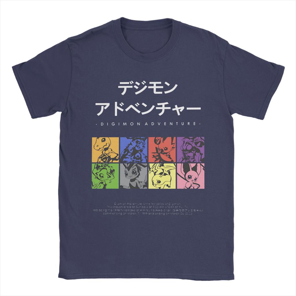 Digimon Adventure T Shirt for Men Women Cotton Funny T-Shirt Crewneck  Tees Short Sleeve Tops Original