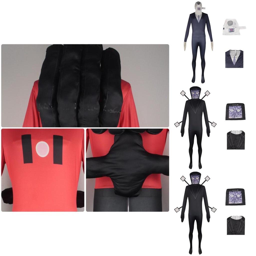 Skibidi Toilet Game Cosplay Jumpsuit Perfect For Halloween