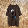 [USED] Vintage US Men's Anime Scooby-Doo T-Shirt, Cotton, Brown, Crew Neck
