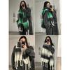 Advanced Gradient Color Scarf Thickened and Long Version Warm Shawl Mohair Imitation Cashmere Couple Scarf Autumn and Winter Women