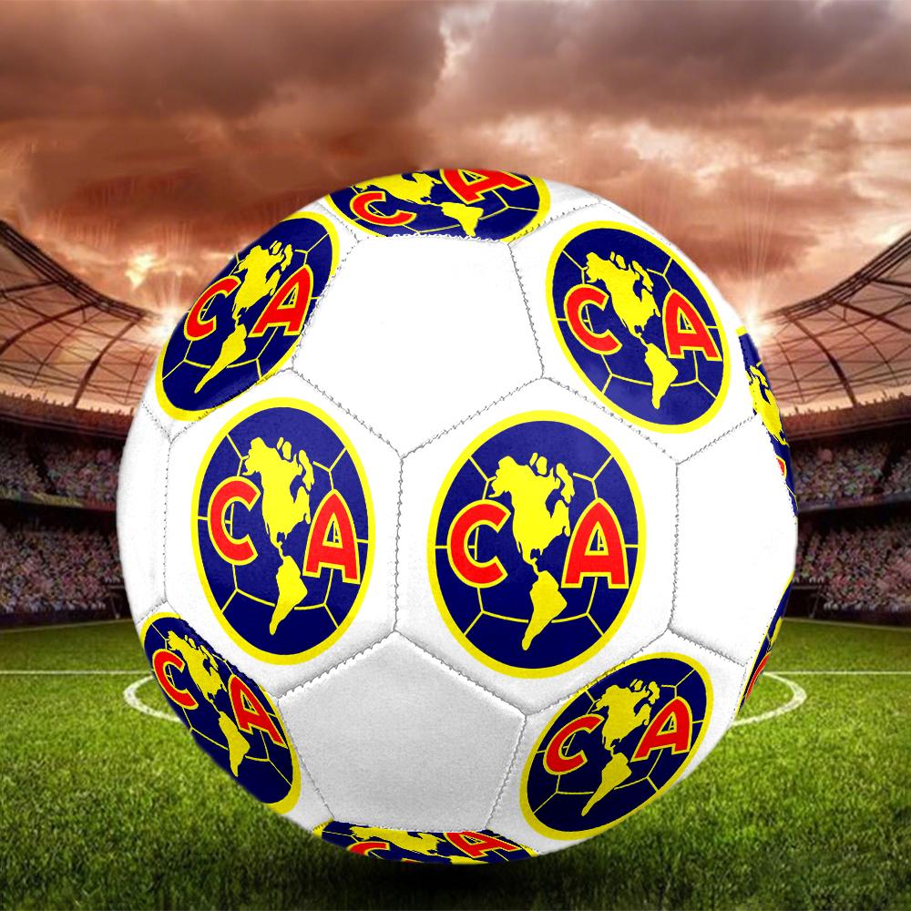 Club America Soccer Ball, colorful, suitable for all ages, machine-stitched, PVC material, competition grade, durable and high bounce