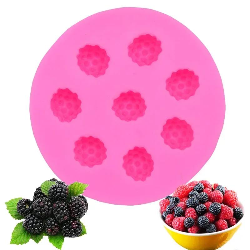 Strawberry, Blueberry, Mulberry, Pineapple, Orange Fondant, Chocolate, Jelly, Candy, Resin, Cake Decorating Tool Silicone Mold