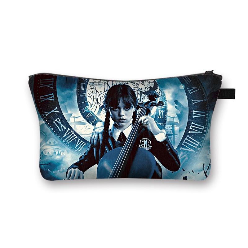 Wednesday Addams Waterproof Cosmetic Makeup Bag | Pencil Pouch | School Supplies