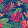 Outdoor Dekostoffe Oxford - Motiv Hibiskusblüten 1 I Dx134