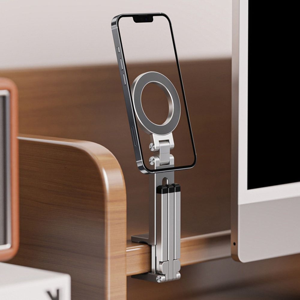 Strong Adsorption Phone Tripod Angle Adjustable Phone Handle Creative Magnetic Phone Holder  Vlog