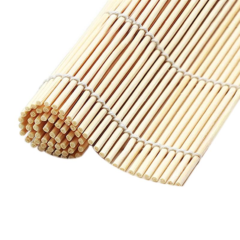 24X24Cm Sushi Bamboo Rolling Mats Onigiri Rice Tools Non-Stick Diy Sushi Mat Bamboo Japanese Kitchen Accessories