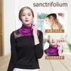 Sanctrifolium Silk Neck UV Cold Sun Solid Color 100% Cover/Snood, Protection, Protection, Protection, Women's, (White)