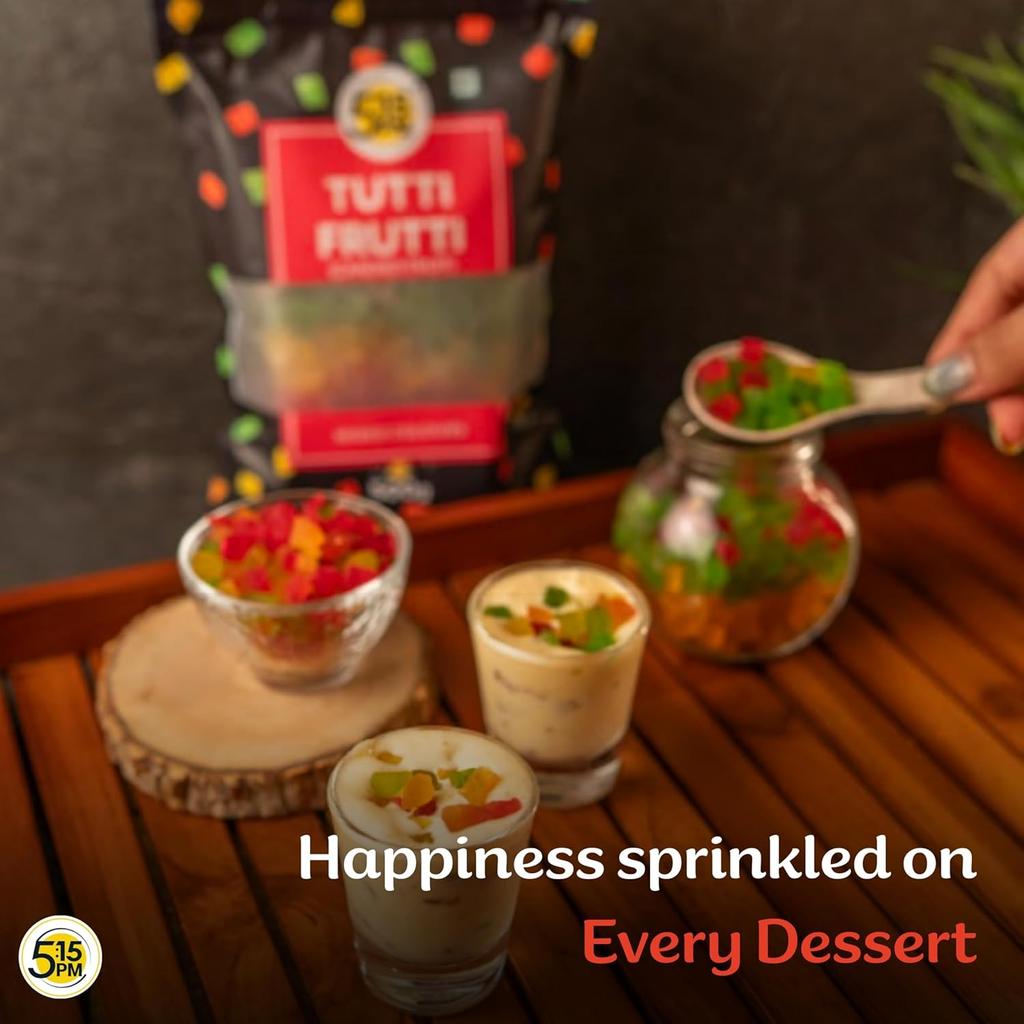 5:15PM Mix Frutta Mista 500 g Pezzi di Papaya Essiccata Multicolore Per Torte Dolci Decorazioni Topping E Caramelle