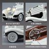1:32 500K Alloy Classic Vintage Car Silver Plating High Simulation Diecast Metal Model Car Children's Toys Collection Gifts