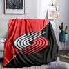 Trail Blazers Logo Blanket Lightweight Flannel Bedding Blanket Perfect for Travel, Camping, Living Rooms, Offices, Sofas, Fan Christmas Gift