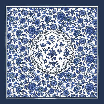 Asakura Senpu Furoshiki 96 X 96cm Asakura Senpu Ultra Nagare Plain Blue and White Chintz Pattern - Approx. Water-Repellent Furoshiki, Weave, 1-5