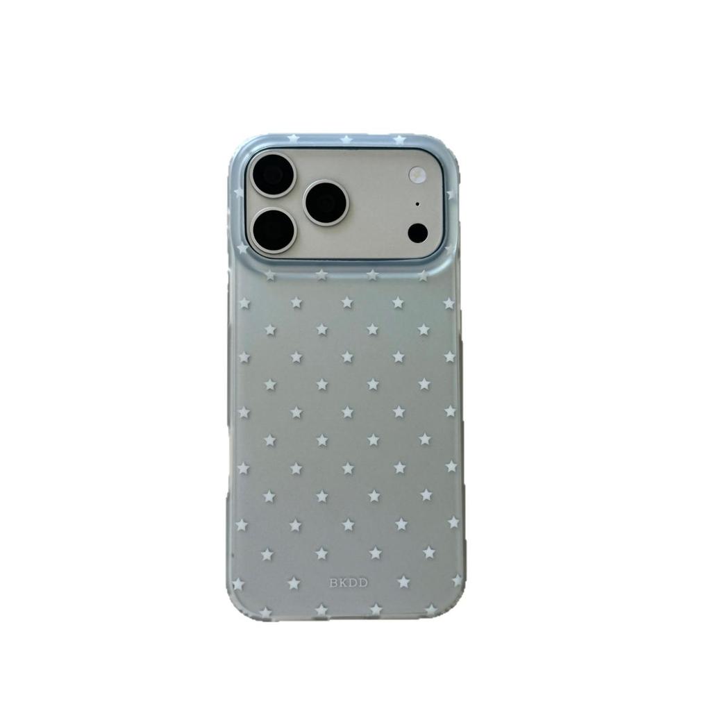 Electroplated Silver Star Anti-Fall Case for iPhone 17/16/15 Pro/Max