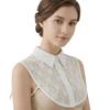 Elegant Detachable Lace Collar Spread Lapel Design Decorative Accessory for Dresses and Blouses