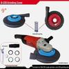 BOPENG Dust Cover for 5-inch Concrete Grinder & 7-inch Angle Grinder - Floor Paint Vacuum & Grinding Wheel Collection