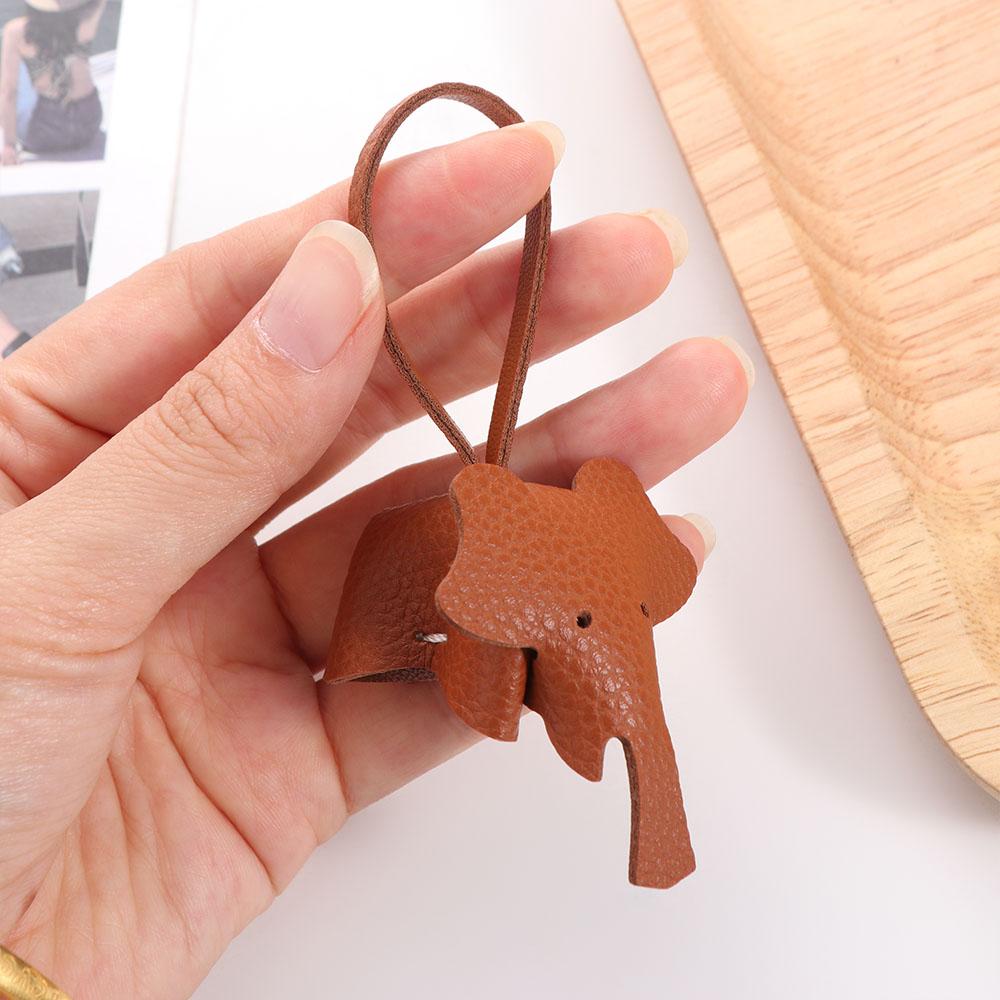Cute Elephant Keychain Pendant Soft Car Key Chain Accessories  Bag Hanging Accessories