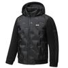 Mens Winter Down Jacket With Detachable Hood Knit Cuffs 90% White Duck Slim Fit Urban Daily Wear