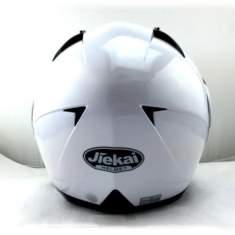 JIEKAI Helmet Motorcycle Flip Up Helmet Motorbike Protective Headgear Helmets Racing Double Lens Sun Shade Helmet 105