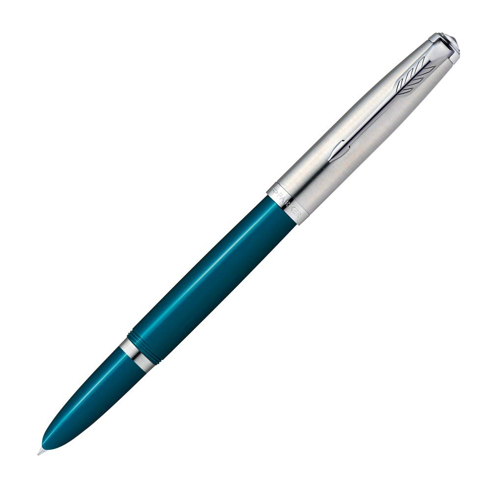 PARKER Parker Fountain Pen F Fine Nib 51 Teal Blue CT 2123509 Officially Imported Dual-Use,