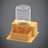 Anti-slip Base Reptiles Water Feeder Plastic Stable Reptile Water Dispenser Detachable Turtle Water Bowl For Snakes Tortoise