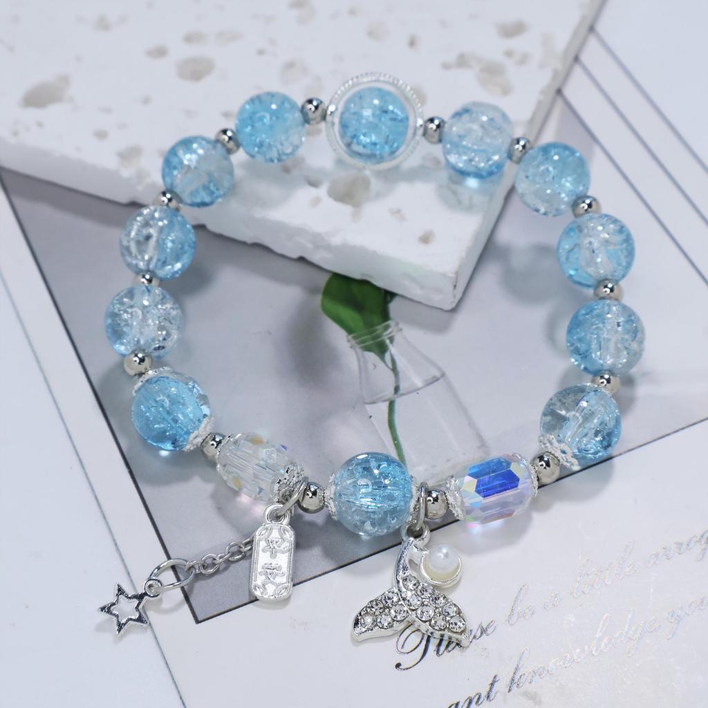 Mori Style Mermaid Crystal Bracelet – Versatile Niche Design for Women, Ideal for Students and Best Friends