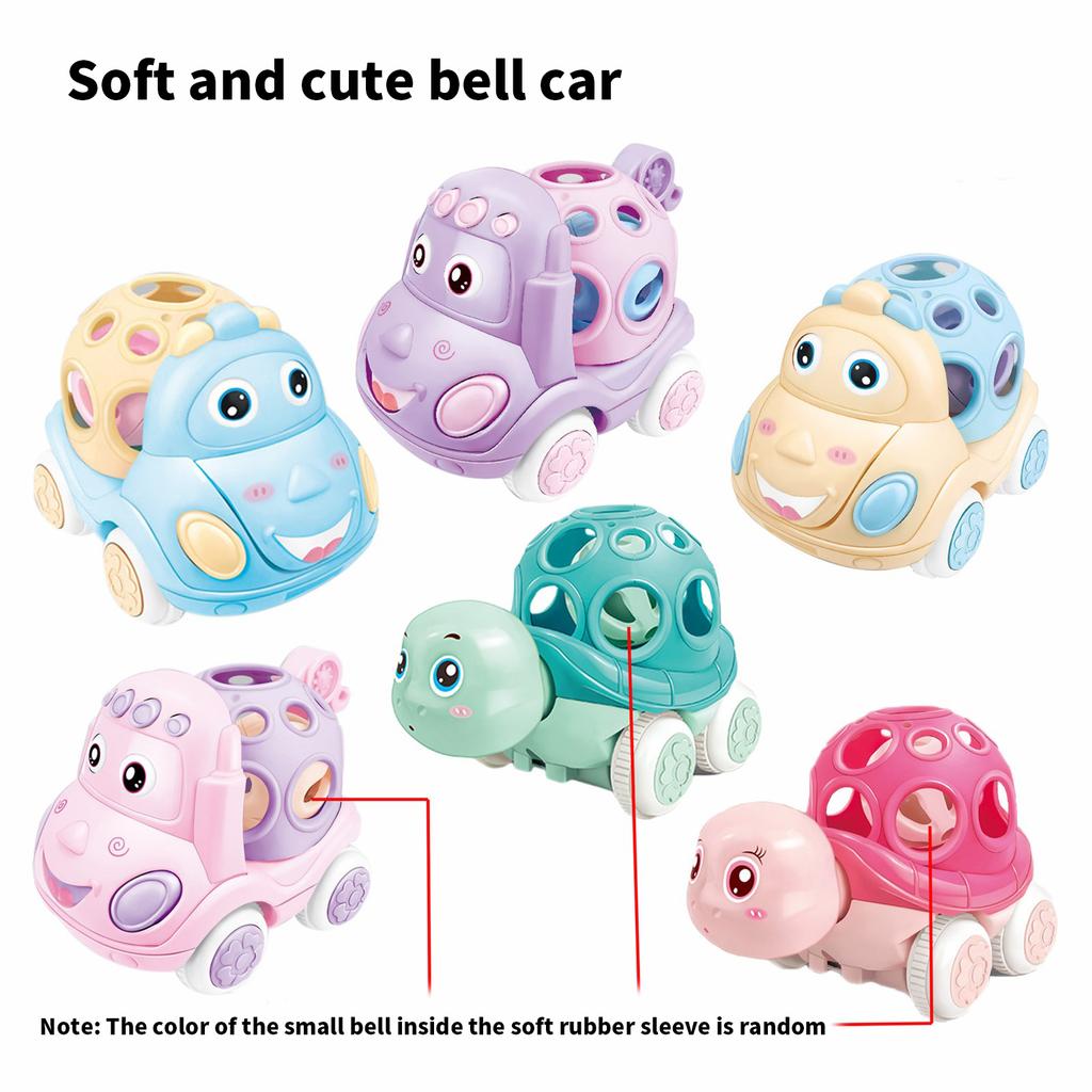 Funny Cartoon Bear Inertia Car Toy for Kids Enhances Fine Motor Skill for Children Interactive Toy Car Push and Go Toy