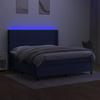 VidaXL Slatted Bed Base with Mattress and LED, Upholstered Bed, Double Bed, Adult Bed for Interior Bedroom, 3138491