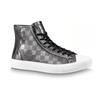 LOUIS VUITTON Tattoo Ankle Sneakers 'Silver Plaid Monogram' Men's 1A90F1
