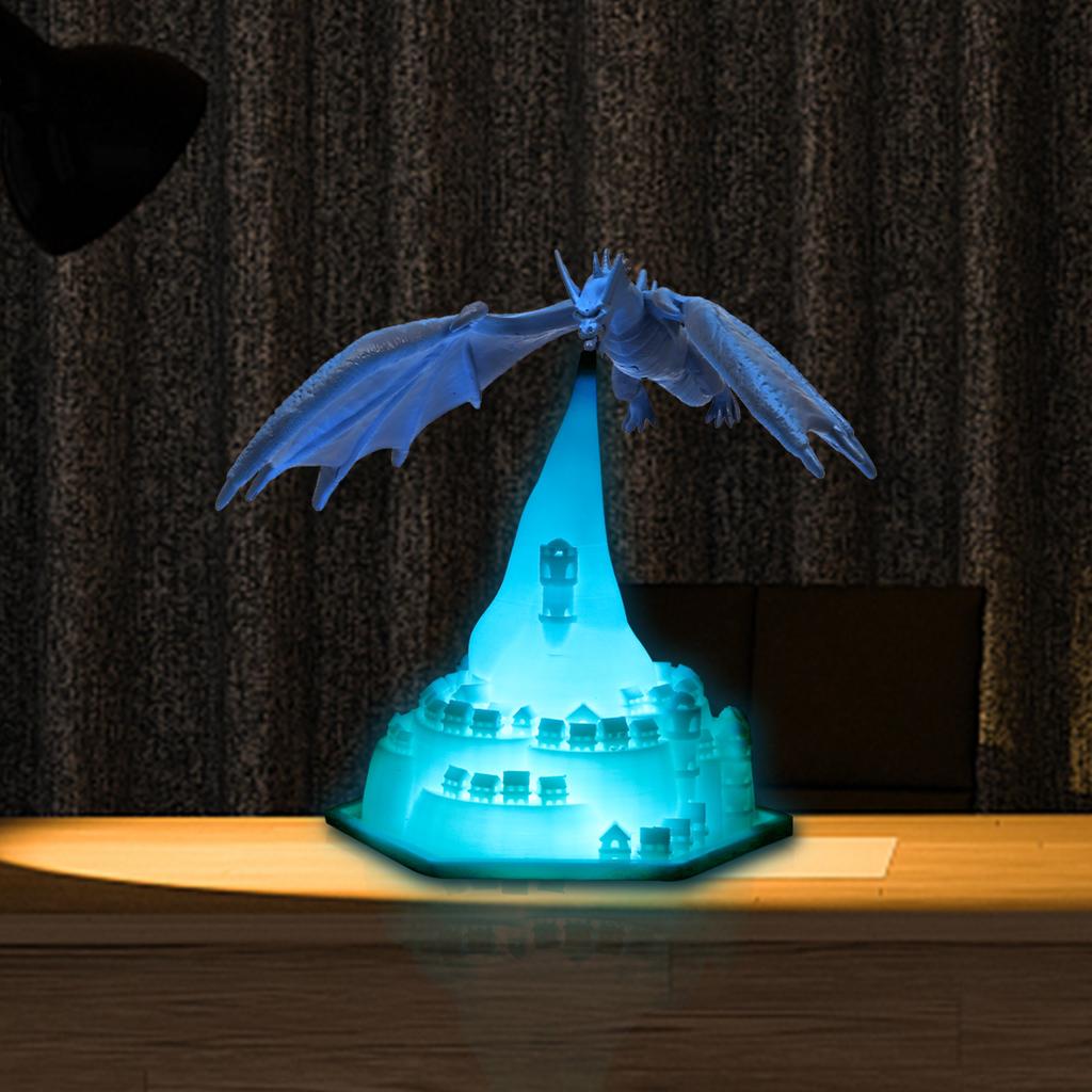 1Pc Dynamic Balance Dragon 3d Printing New and Strange Creative Home Gift Desk Lamp Led Night Light