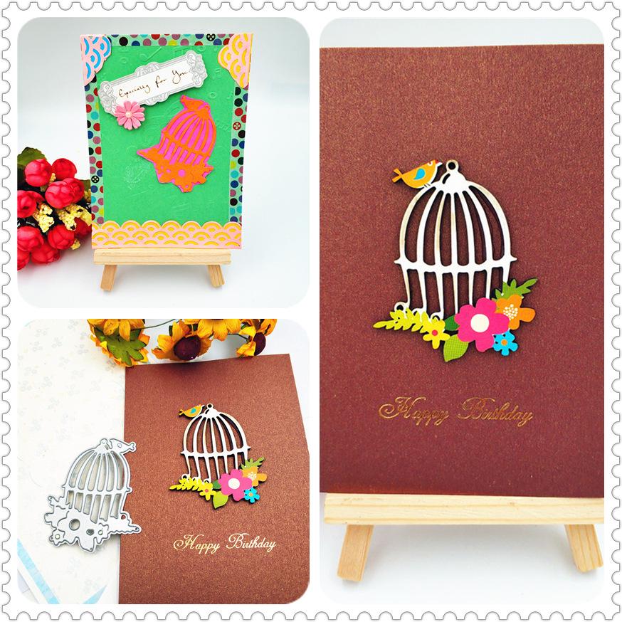 Bird Cage Metal Cutting Dies Scrapbooking Album Paper Cards Decorative Crafts Embossing Die Cuts