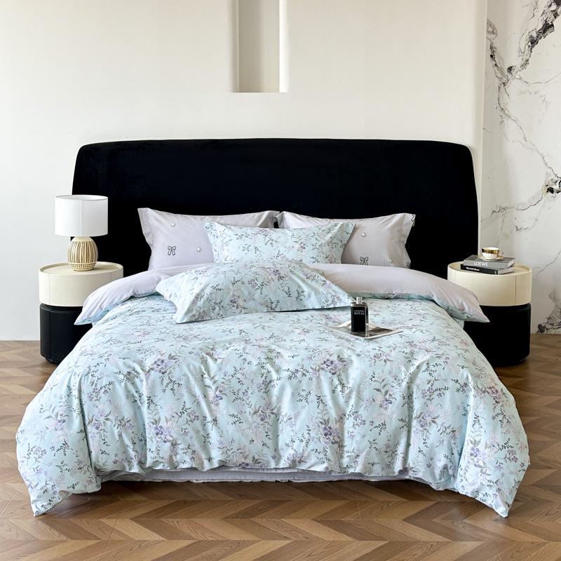 

Комплект постельного белья Meimian Kangduo из чистого хлопка с цветочным рисунком – пододеяльник и простыня L (Quilt Cover: 203*229cm, Sheet: 230*245cm)