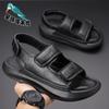 Slippers Men's 2025 New Summer Wear Breathable Velcro Thick Bottom Stepping On Shit Feeling Deodorant Sandals