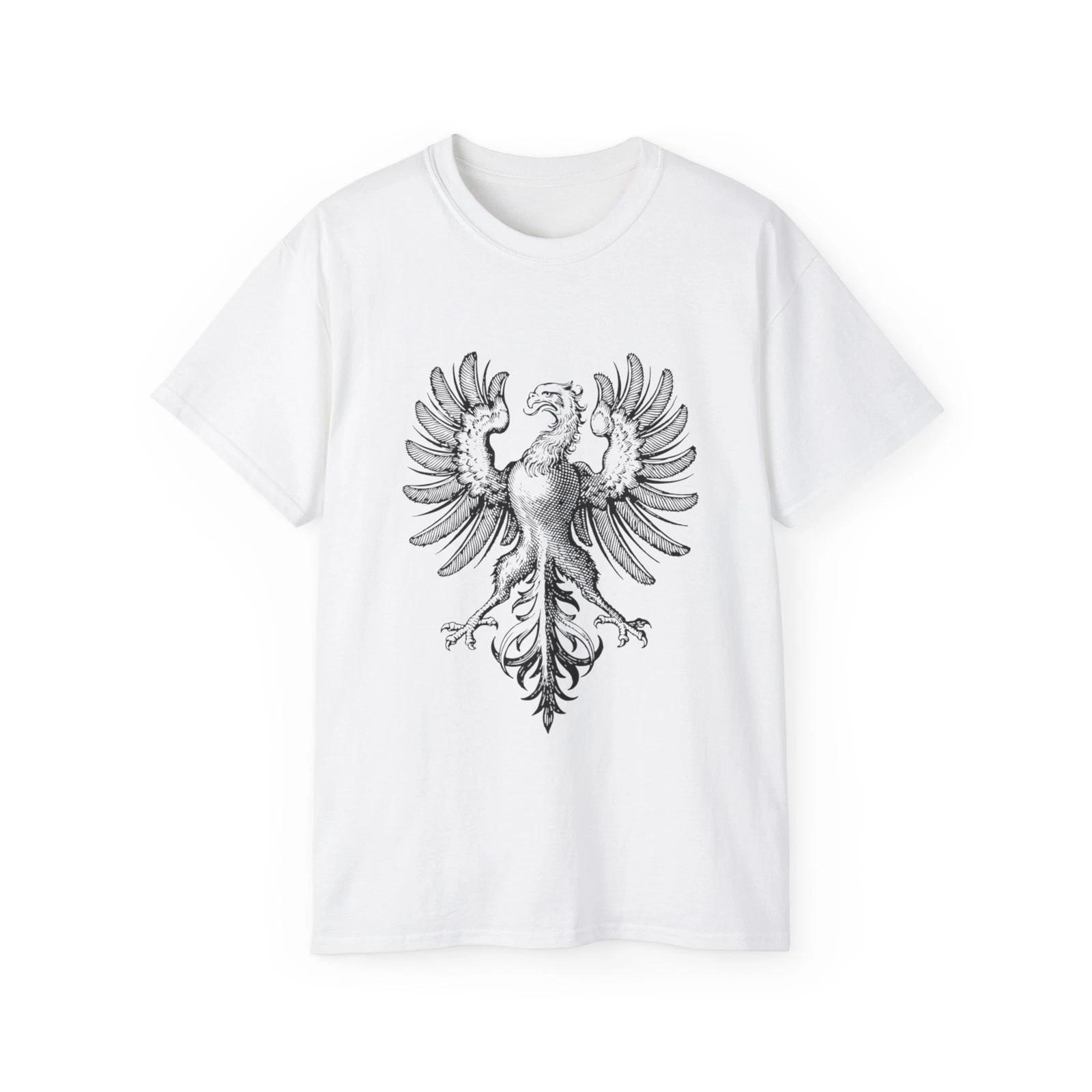 Eagle Bird Nature Heraldry Animal Heraldic | Custom Graphic T-Shirt L