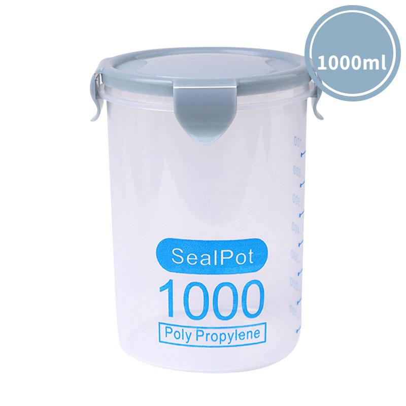 Household Transparent Plastic Sealed Food Jar Kitchen Storage Box Storage Tank