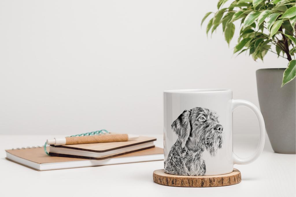 German Wirehaired Pointer - cup with a dog, personalized cup with a print, a classic gift for everyone from the Art-Dog brand