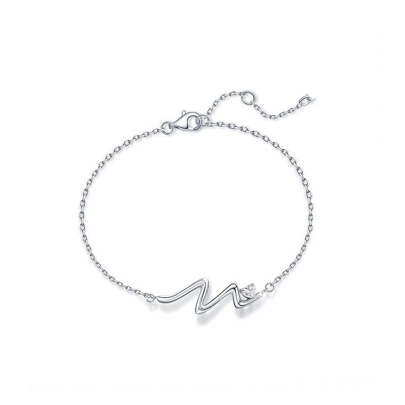 

Женский браслет в стиле Instagram, модный нишевый светильник, роскошный посеребренный простой, высокая эстетика, новинка 2023 года, аксессуары для рук Adjustable size