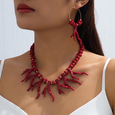 Fashion Necklace Earrings For Women Ladies