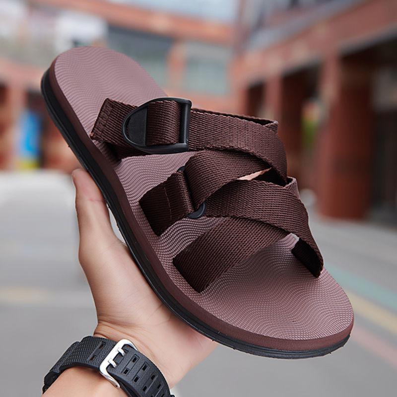 Slippers men's non-slip and deodorant ins thick-soled wear-resistant beach shoes men's fashion summer new slippers