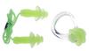 Green Silicone Ear And Nose Plugs For The Swimming Pool + Vivo Strap